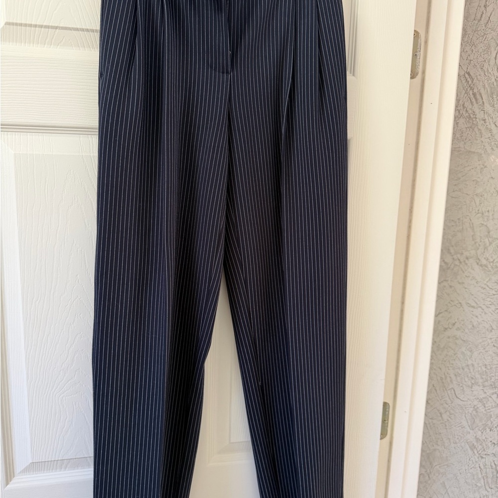 rag & bone Dark Blue Striped Pants
